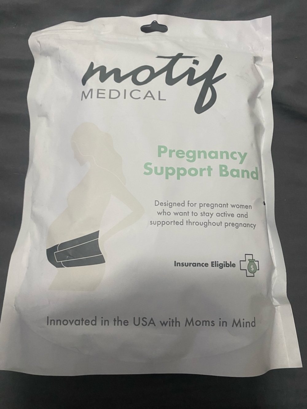Motif Medical Pregnancy Support Band - White
